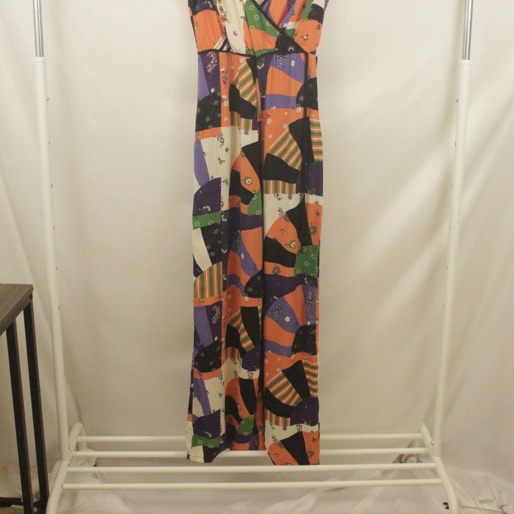 Urban Outfitters Patchwork Fall Jumper Floral Size 2 - Picture 4 of 6